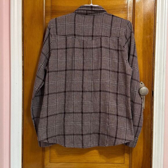 BKE Light Purple Plaid Pearl Snap Button Down Shirt Women’s Extra Large - Picture 7 of 7